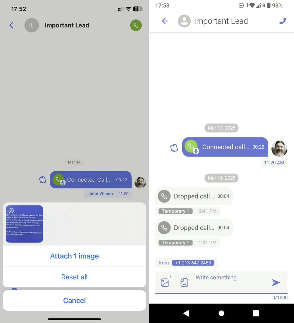 Messaging in the App